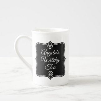 Benutzerdefinierter Name Witchy Teetasse | Persona Prozellantasse