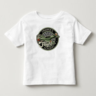 Benutzerdefinierter NAME WWII-Militärjäger-Kriegsf Kleinkind T-shirt