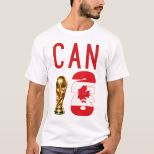 Benutzerdefinierter Name Zahl Kanada 2026 Weltmeis T-Shirt