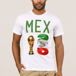Benutzerdefinierter Name Zahl Mexiko 2026 Weltmeis T-Shirt