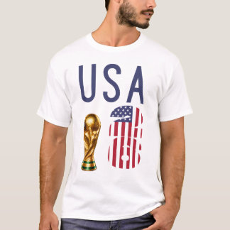 Benutzerdefinierter Name Zahl USA 2026 Weltmeister T-Shirt