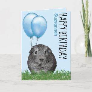 Benutzerdefinierter Namen Geburtstag Meerschweinch Karte