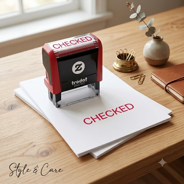 Benutzerdefinierter Namens- Kontrollkästchen- Selb Permastempel (Custom Name Checked Mark Self Ink Stamp Tool)