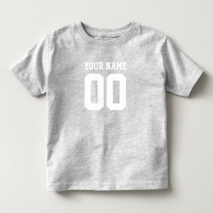 Benutzerdefinierter Namensnummer Baby-Fußballtriko Kleinkind T-shirt