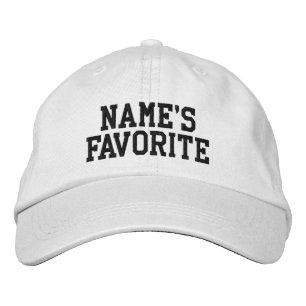 Benutzerdefinierter Name's Lieblingstext Geburtsta Bestickte Baseballkappe