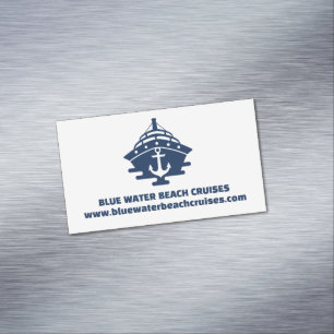 Benutzerdefinierter nautischer Anker Boots Kapitän Magnetische Visitenkarte