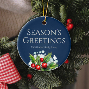 Benutzerdefinierter Navy-Makler-Schmuck mit Logo Keramik Ornament