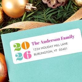 Benutzerdefinierter Neujahrsname farbig muffiger m