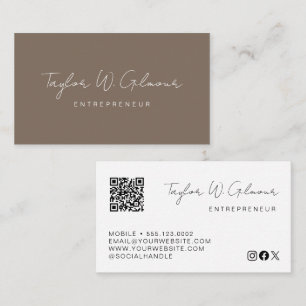 Benutzerdefinierter neutraler Skriptname Unternehm Visitenkarte