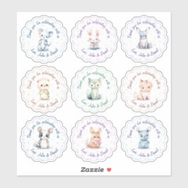 Benutzerdefinierter niedliche Tiere Aufkleber