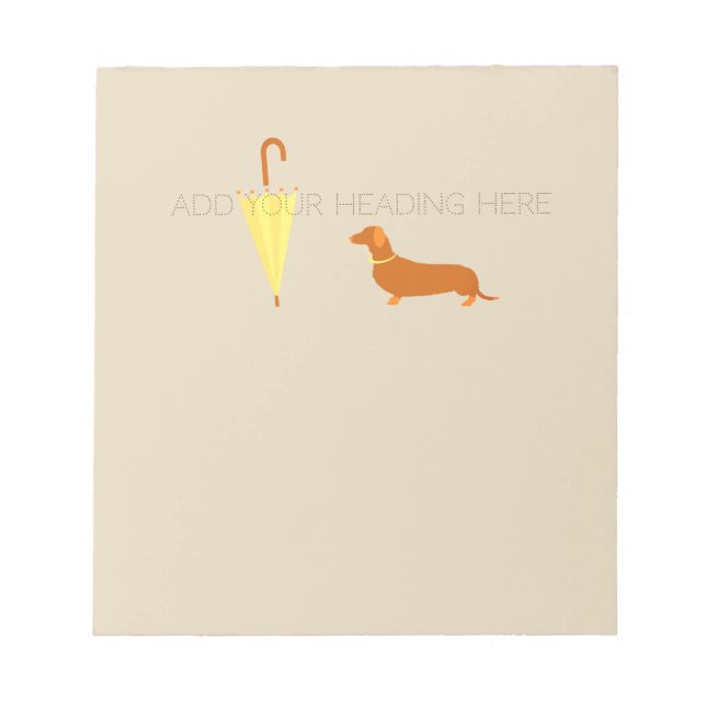 Benutzerdefinierter Niedlicher Dog Walker-Stift Notizblock (Vorderseite)