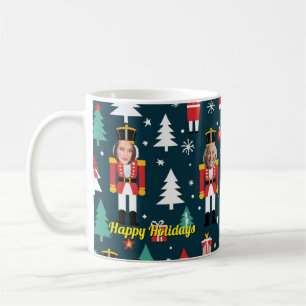 benutzerdefinierter Nussknacker 5-Gesichts-Foto-Be Kaffeetasse