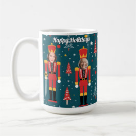benutzerdefinierter Nussknacker 5-Gesichts-Foto-Be Kaffeetasse