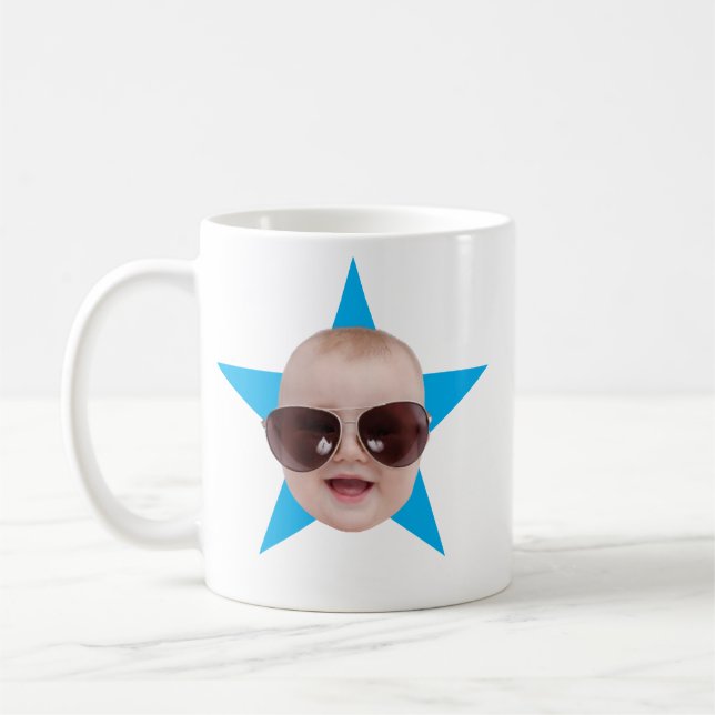 Benutzerdefinierter Office-Star-Gesicht The Office Kaffeetasse (Links)