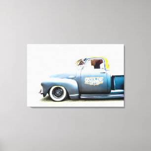 Benutzerdefinierter Oldtimer-LKW / Büroschmuck Leinwanddruck