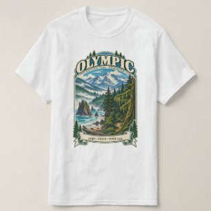 Benutzerdefinierter Olympischer Nationalpark Washi T-Shirt