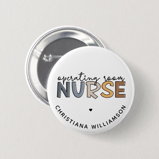 Benutzerdefinierter Operationssaal - Krankenversic Button (Vorne & Hinten)