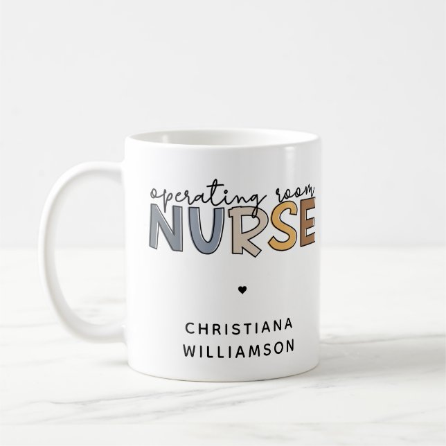 Benutzerdefinierter Operationssaal - Krankenversic Kaffeetasse (Links)