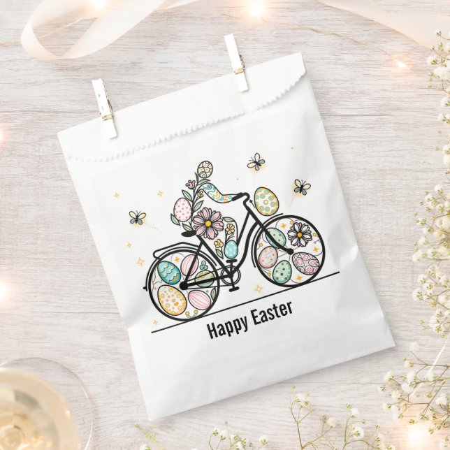 Benutzerdefinierter Osterrad-Designname Geschenktütchen (Ausgeschnitten)