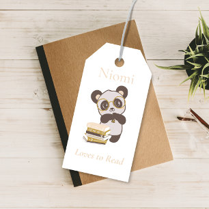 Benutzerdefinierter Panda Lesezeichen Name Geschen Geschenkanhänger