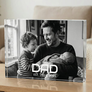 Benutzerdefinierter Papa Etabliert Modern Fett Fotoblock