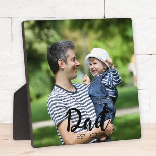 Benutzerdefinierter Papa Modernes Skript Foto Fotoplatte