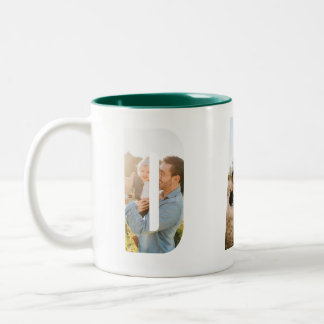 Benutzerdefinierter Papa-Mug mit Foto Zweifarbige Tasse