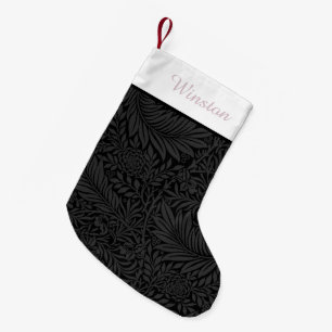 Benutzerdefinierter Päptname Schwarzer Blütenpinze Kleiner Weihnachtsstrumpf