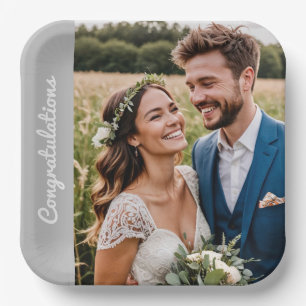 "Benutzerdefinierter Party-Teller – Foto & Text Mi Pappteller