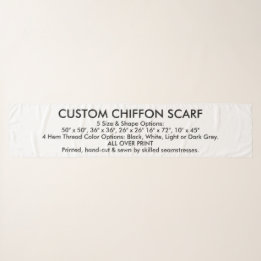 Benutzerdefinierter Personalisierter CHIFFON-SCARF Schal
