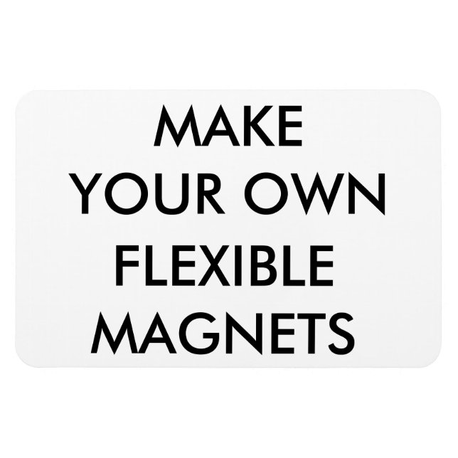 Benutzerdefinierter Personalisierter großer flexib Magnet (Horizontal)