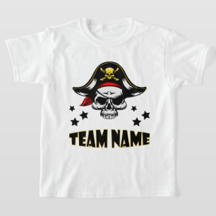 Benutzerdefinierter Personalisierter Kids-Pirate T-Shirt