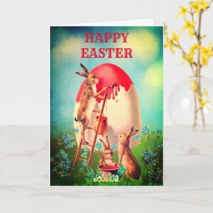 Benutzerdefinierter Personalisierter Name EASTER G Karte