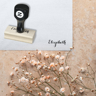 Benutzerdefinierter Personalisierter Name Elegante Gummistempel