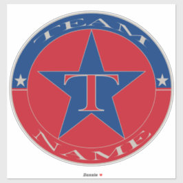 Benutzerdefinierter Personalisierter Teamname Aufkleber