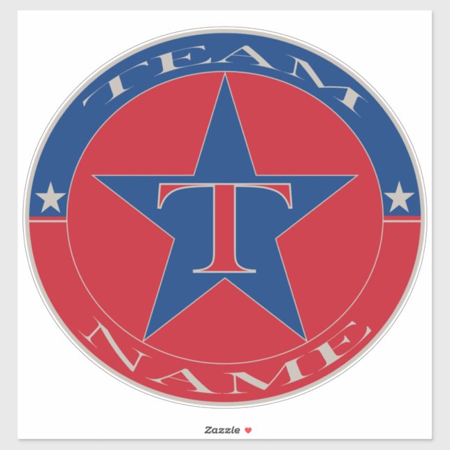 Benutzerdefinierter Personalisierter Teamname Aufkleber (Blatt)