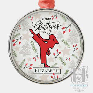 Benutzerdefinierter persönlicher Karate Martial Ar Ornament Aus Metall