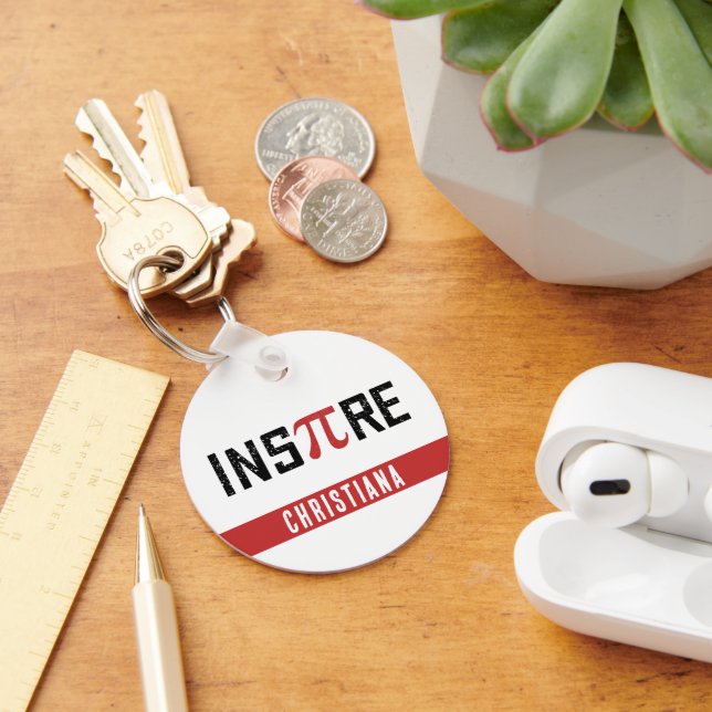 Benutzerdefinierter Pi-Tag Inspiriert | Happy Pi d Schlüsselanhänger (Schreibtisch)