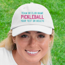 Benutzerdefinierter Pickleball Team Club, Player N Bestickte Baseballkappe