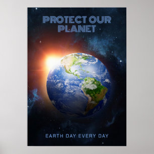 Benutzerdefinierter Planet Erde Poster