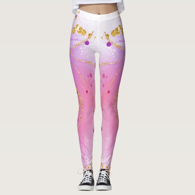Benutzerdefinierter Player für High Waisted Gold Leggings (Vorderseite)