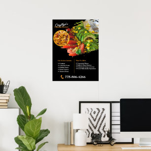 Benutzerdefinierter Poster für private Catering-Di
