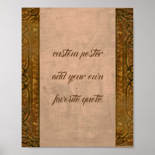 benutzerdefinierter Poster mit Zitat im Vintage-St