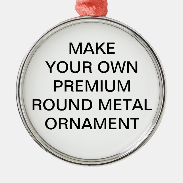 Benutzerdefinierter Premium-Weihnachtsbaum-Anhänge Ornament Aus Metall (Vorne)