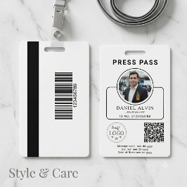 Benutzerdefinierter Pressepass mit Ihrem Foto-ID u Ausweis