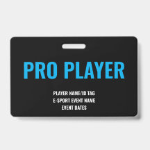 Benutzerdefinierter Pro Player Minimalist E-Sport