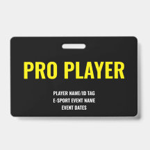 Benutzerdefinierter Pro Player Minimalist E-Sport