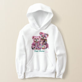 Benutzerdefinierter Punk-Bären-Hoodie Hoodie