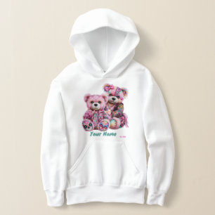 Benutzerdefinierter Punk-Bären-Hoodie Hoodie