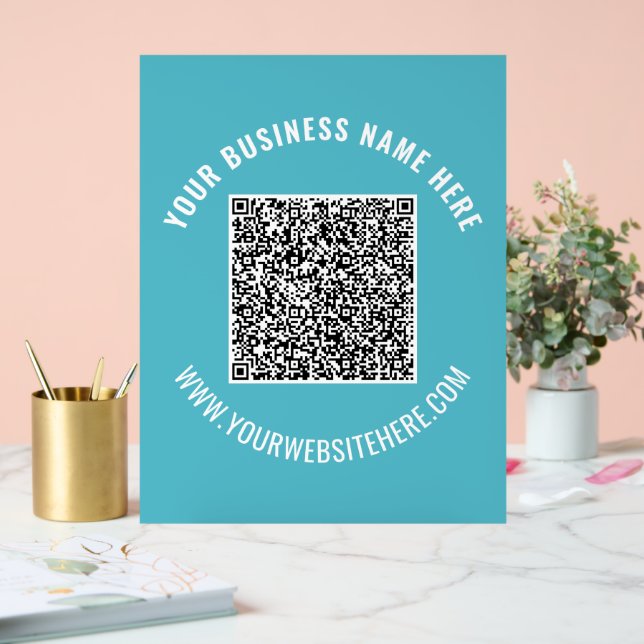 Benutzerdefinierter QR-Code Akryllisches Zeichen F Acrylschild (Hochzeit)